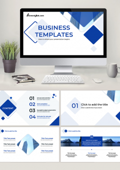 Elegant Simple Background PowerPoint Template 005