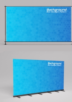 Blue Hexagon Pattern Backgroun 2406004