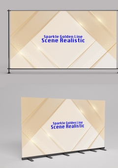 Sparkle Golden Line Scene Realistic 2406021