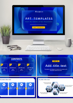 Green Background Company Introduction PowerPoint Template 006