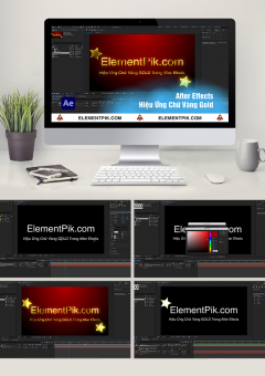Hiệu Ứng Chữ Vàng Gold Trong Adobe After Effects