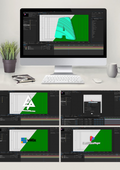 Logo 3D Xoay Trong After Effects Template