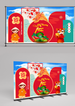 Trang Trí Phối Cảnh Tết Giáp Thìn 2024 002