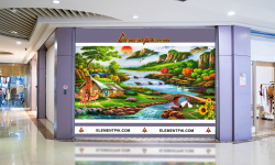 Tranh Phong Cảnh Sơn Dầu 3D Cảnh Làng Quê - 0324012