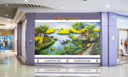 Tranh Phong Cảnh Sơn Dầu 3D Cảnh Làng Quê - 0324021