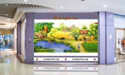 Tranh Phong Cảnh Sơn Dầu 3D Cảnh Làng Quê - 0324024