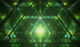 Abstract Endless Flight Futuristic Metal Corr 110724022