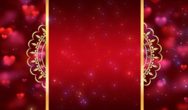 Red Beautiful Wedding Love Display 280624011