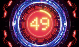 Futuristic Countdown 4K Red Blue 140724006