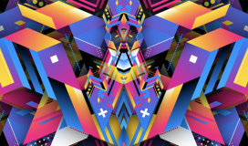Geometric VJ Color Loops Background 140724009