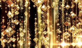 Gold Star Over Background Sparks 140724019