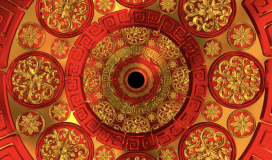 GoldenRedFlowerTunnel 280624006