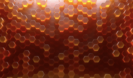 Hexagon Wall Orange 140724029