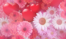 Romantic Valentineday Love Hearts Wedding Background 280624014