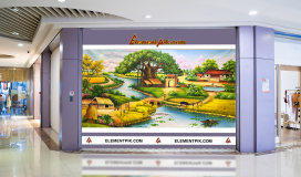 Tranh Phong Cảnh Sơn Dầu 3D Cảnh Làng Quê - 0324004