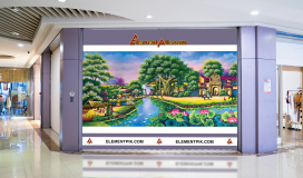 Tranh Phong Cảnh Sơn Dầu 3D Cảnh Làng Quê - 0324015