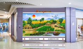 Tranh Phong Cảnh Sơn Dầu 3D Cảnh Làng Quê - 0324017