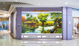 Tranh Phong Cảnh Sơn Dầu 3D Cảnh Làng Quê - 0324019
