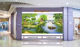 Tranh Phong Cảnh Sơn Dầu 3D Cảnh Làng Quê - 0324023
