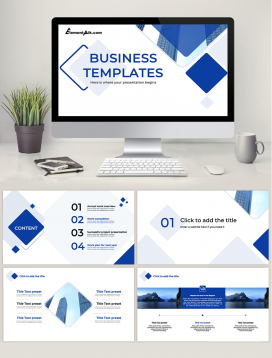 Elegant Simple Background PowerPoint Template 005