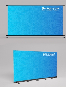 Blue Hexagon Pattern Backgroun 2406004