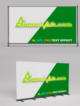 Blue Nature 3D Text Effect 2406013