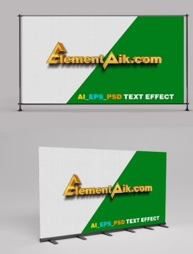 Effect Text 3D Gold Diamond Template 2406023