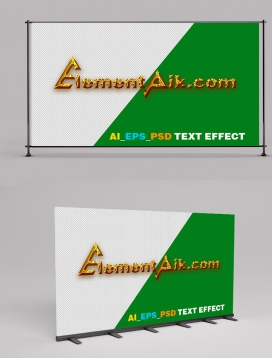 Gold 3D Editable Text Effect 2406026