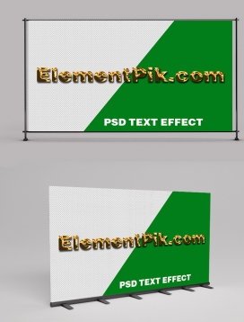Gold Metallic 3D Text Effect 2406030