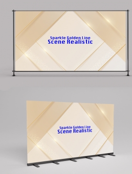 Sparkle Golden Line Scene Realistic 2406021