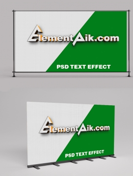 White Face Gold 3D Text Effect 2406051