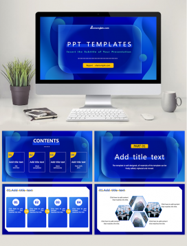 Green Background Company Introduction PowerPoint Template 006