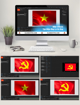Tạo Hiệu Ứng Lá Cờ Bay Trong After Effects 2024