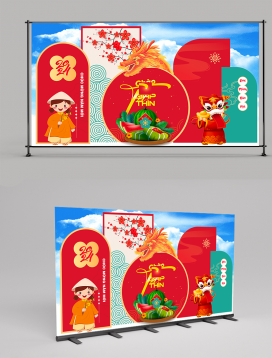 Trang Trí Phối Cảnh Tết Giáp Thìn 2024 002