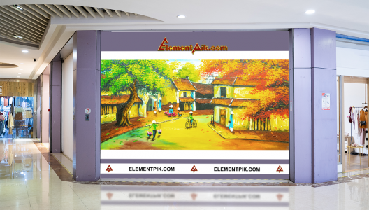 Tranh Phong Cảnh Sơn Dầu 3D Cảnh Làng Quê - 0324011
